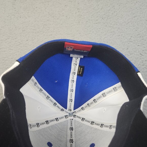 Indianapolis Colts Hat Cap Fitted Reebok Blue White NFL Football Throwbacks - Picture 7 of 8